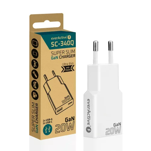everActive SUPER SLIM SC-340Q GaN Netzladegerät