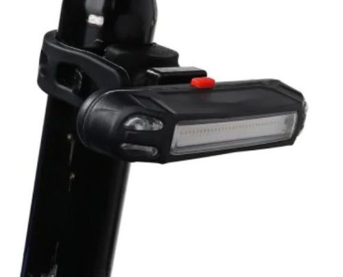 Rockbros A54BK Wasserdichtes USB-Fahrrad-Rücklicht - Rot	