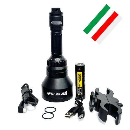 SPERAS TH6 Wiederaufladbare 4-in-1 LED-Jagdlampe mit 1173 m Reichweite