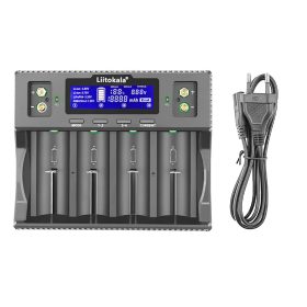   LiitoKala Lii-D4XL 21700 Akku-Ladegerät Für große Akkus (auch für 32700)