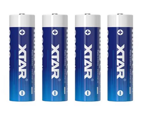 XTAR 4 AA 1,5V 3000mAh USB-C wiederaufladbare Lithium-Batterien