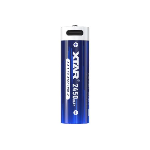 XTAR 4 AA 4100mWh/2450mAh USB-C wiederaufladbare Lithium-Batterien