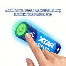 XTAR AA 1,5V 3960 Li-Ion 2500mAh mit innovativem Touch-Ladezustandsanzeiger und Niedrigladeanzeige