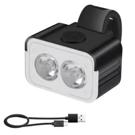   Boruit L6 Fahrradfrontlicht mit 300 Lumen Helligkeit und integriertem Akku