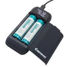 Keeppower PD2 – Wiederaufladbares Reise-Ladegerät & Powerbank für Li-Ion-Akkus