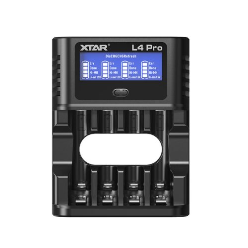  XTAR L4 Pro Smart-Ladegerät für AA/AAA 1,2V NI-MH und 1,5V Lithium-Akkus