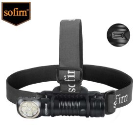   Sofirn HS41 4000 Lumen Wiederaufladbare Stirnlampe USB C Rechtwinklige Stirnlampe Leistungsstarke 21700 Licht
