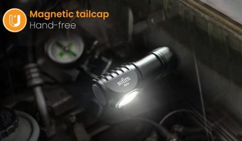 Sofirn HS10 USB C Wiederaufladbare Mini 16340 Stirnlampe 1100lm LH351D 90CRI Winkel Taschenlampe TIR Optik mit Magnet Tail 2 Gruppen