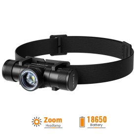   SOFIRN HS11 Ultrahelle Stirnlampe mit drehbarem Zoom, Type-C aufladbar, 230 m Reichweite.