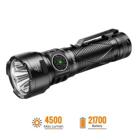   SOFIRN SR15 wiederaufladbare Taschenlampe, 4500 Lumen, superhell, lange Reichweite, EDC-Lampe