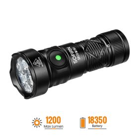   SOFIRN SR20MINI EDC Taschenlampe, superhell, 1200 Lumen, rotes und weißes Licht