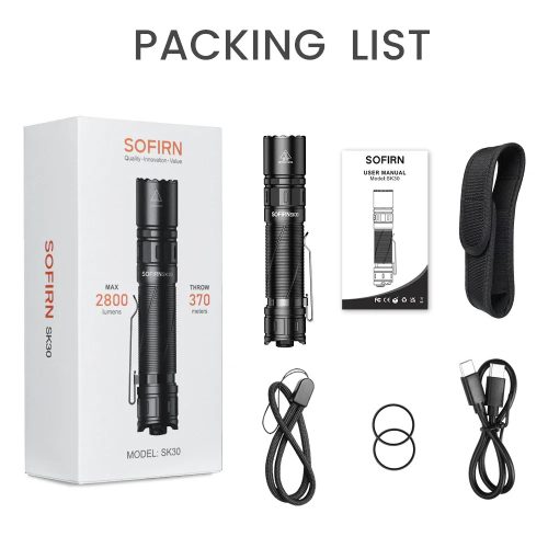 Sofirn SK30 3000 LM taktische Taschenlampe