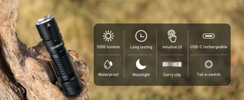 Sofirn SC33 taktische Taschenlampe mit 5200 Lumen
