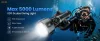 Sofirn SD11 Tauchlampe, 5000LM, CRI 90, wiederaufladbare wasserdichte Taschenlampe mit 660NM Rotlicht, 3000K-6500K, USB-C, IPX8, mit 1/4"-Halterung, Lanyard, für Unterwasserfotografie, Angeln, Wasserarbeiten