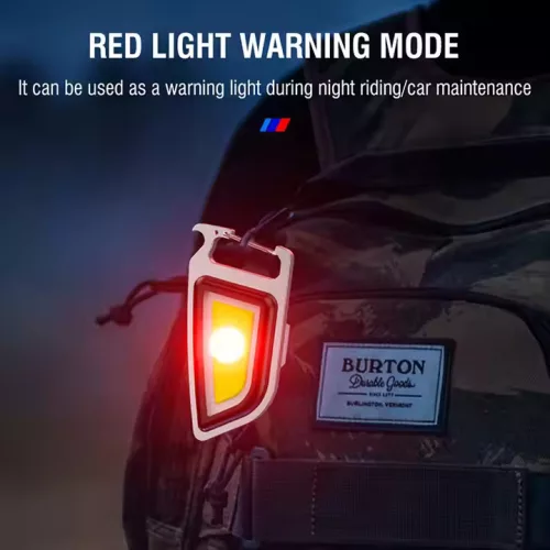 Boruit YHX-0209 Multifunktionale COB-Schlüsselanhängerlampe + Flaschenöffner