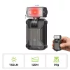 WURKKOS HD04 Clip-On EDC Taschenlampe – 750LM, 180° drehbarer Kopf, Spot-/Flutlicht/RGB für Outdoor, Arbeit & Notfälle