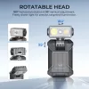 WURKKOS HD04 Clip-On EDC Taschenlampe – 750LM, 180° drehbarer Kopf, Spot-/Flutlicht/RGB für Outdoor, Arbeit & Notfälle