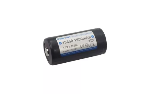 Keeppower 18350 1600mAh geschützter Li-Ionen-Akku P1835C4