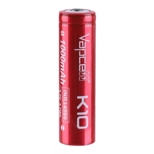 Vapcell K10 INR14500 1000mAh 8A wiederaufladbarer Li-ion Akku BUTTON TOP
