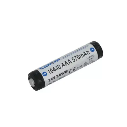 Keeppower 10440 AAA P1044C geschützter Li-Ionen-Akku 3,6V 570mAh