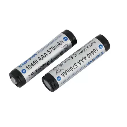 Keeppower 10440 AAA P1044C geschützter Li-Ionen-Akku 3,6V 570mAh
