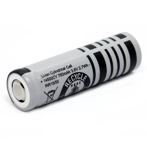 HighPower 14500cy 750mAh AA Größe 3,6V wiederaufladbarer Li-ion Akku