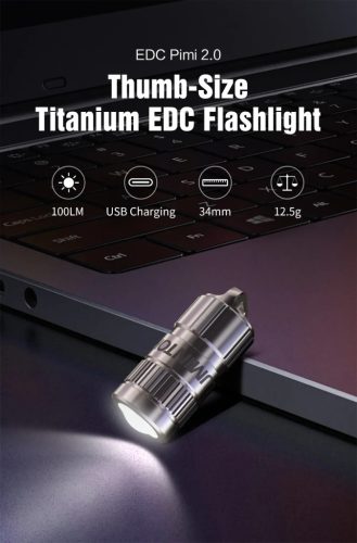 Lumintop EDC Pimi 2.0 Titan-Mini-Taschenlampe