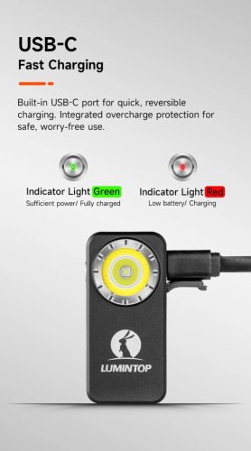 Lumintop F01 EDC Taschenlampe mit bis zu 1200 Lumen und 182 Metern Reichweite - grün
